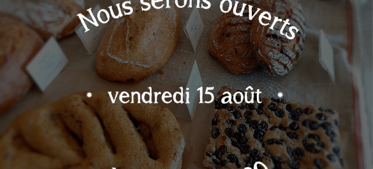 ouverture le 15 août